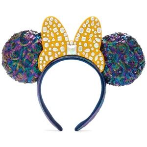 Walt Disney World 50th anniversary Minnie Mouse Jeweled Ears Headband